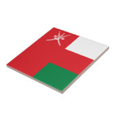 Vlag van Oman Tegeltje (Zijkant)