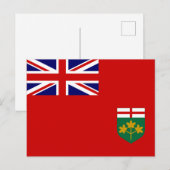 Vlag van Ontario Briefkaart (Voorkant / Achterkant)