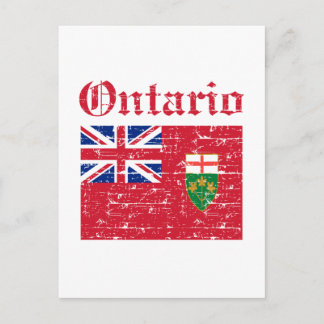 Vlag van Ontario Canada Briefkaart
