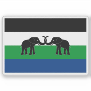 Vlag van Oost-Caprivi, de Republiek Zuid-Afrika Sticker