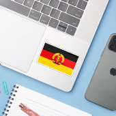 Vlag van Oost-Duitsland - DDR (1959-1990) Sticker (Laptop met iPhone)