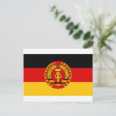 Vlag van Oost-Duitsland - Flagge der DDR (GDR) - N Briefkaart (Staand voorkant)