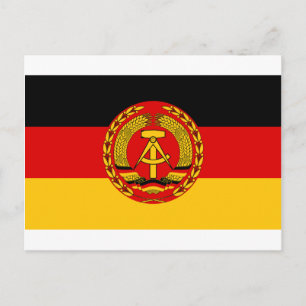 Vlag van Oost-Duitsland - Flagge der DDR (GDR) - N Briefkaart