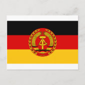 Vlag van Oost-Duitsland - Flagge der DDR (GDR) - N Briefkaart (Voorkant)