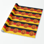 Vlag van Oost-Duitsland - Flagge der DDR (GDR) - N Cadeaupapier (Uitgerold)