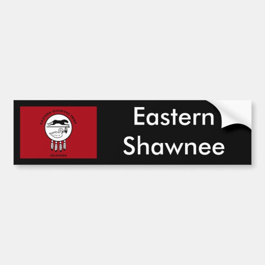 Vlag van Oost-Shawnee Bumpersticker (Voorkant)