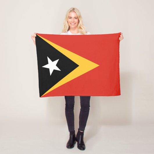 Vlag van Oost-Timor Fleece Deken (In situ)