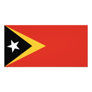 Vlag van Oost-Timor Foto Afdruk
