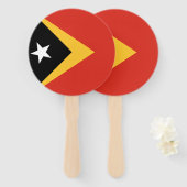 Vlag van Oost-Timor Handwaaier (Voorkant en achterkant)