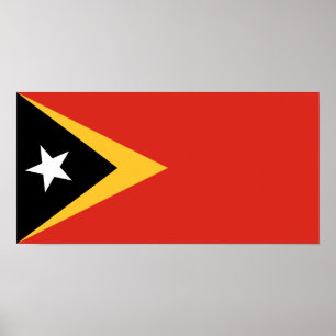 Vlag van Oost-Timor Poster