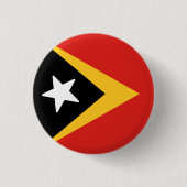 Vlag van Oost-Timor Ronde Button 3,2 Cm (Voorkant)