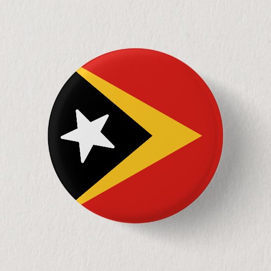 Vlag van Oost-Timor Ronde Button 3,2 Cm (Voorkant)