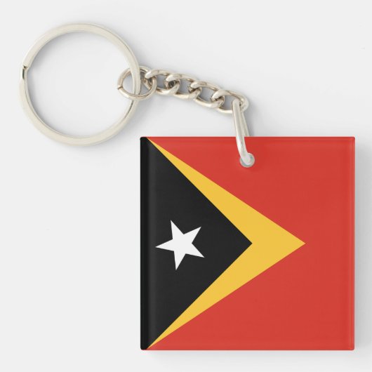 Vlag van Oost-Timor Sleutelhanger (Voorkant)