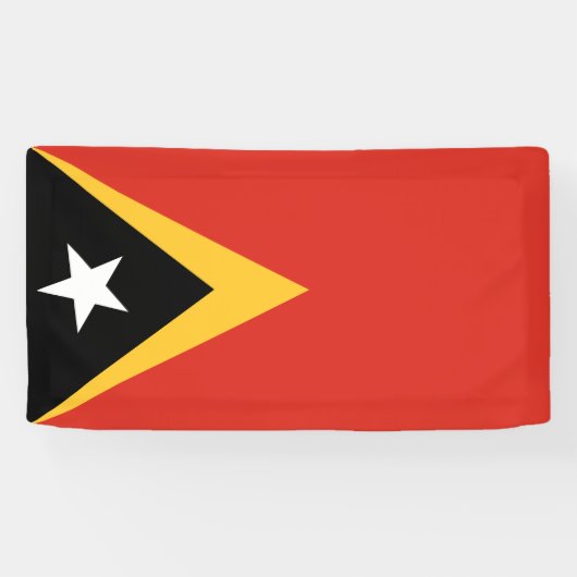Vlag van Oost-Timor Spandoek (Horizontaal)