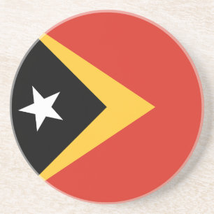 Vlag van Oost-Timor Zandsteen Onderzetter