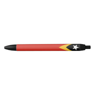 Vlag van Oost-Timor Zwarte Inkt Pen