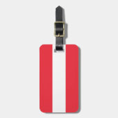 Vlag van Oostenrijk Bagagelabel (Voorkant verticaal)