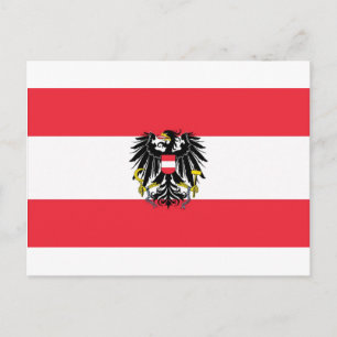 Vlag van Oostenrijk - Flagge Österreichs Briefkaart
