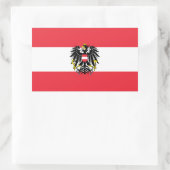 vlag van Oostenrijk/Oostenrijkse vlag Rechthoekige Sticker (Tas)