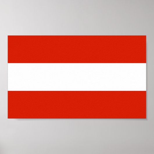 Vlag van Oostenrijk Poster (Voorkant)