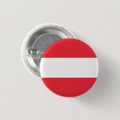 Vlag van Oostenrijk Ronde Button 3,2 Cm (Voorkant /achterkant)