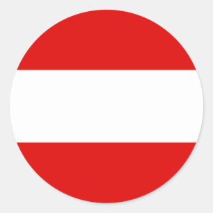 Vlag van Oostenrijk Ronde Sticker