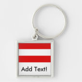 Vlag van Oostenrijk Sleutelhanger (Voorkant)