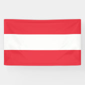 Vlag van Oostenrijk Spandoek (Horizontaal)