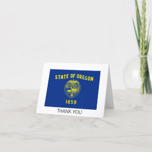 vlag van Oregon Bedankkaart