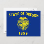 Vlag van Oregon Briefkaart (Voorkant / Achterkant)