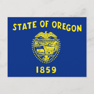 Vlag van Oregon Briefkaart