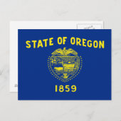 vlag van Oregon Briefkaart (Voorkant / Achterkant)