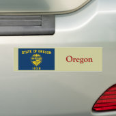 vlag van Oregon Bumpersticker (Op auto)