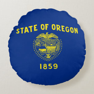 Vlag van Oregon Rond Kussen