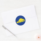 vlag van Oregon Ronde Sticker (Envelop)