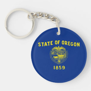 Vlag van Oregon Sleutelhanger