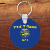 vlag van Oregon Sleutelhanger (Voorkant)