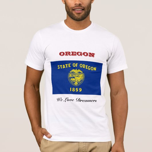Vlag van Oregon T-shirt (Voorkant)