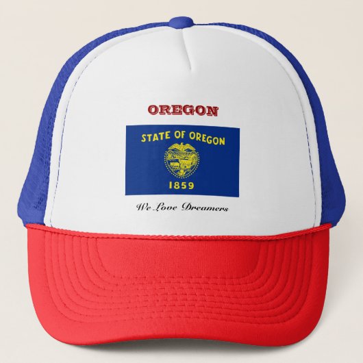 Vlag van Oregon Trucker Pet (Voorkant)