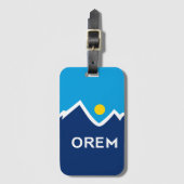 Vlag van Orem, Utah Bagagelabel (Voorkant (verticaal))