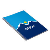 Vlag van Orem, Utah paar manchetknopen Notitieboek (Rechterzijde)