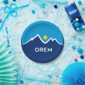 Vlag van Orem, Utah Papieren Bordje (Feest)