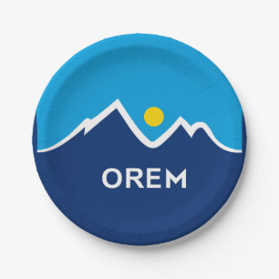 Vlag van Orem, Utah Papieren Bordje