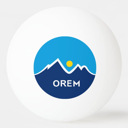 Vlag van Orem, Utah Pingpongballen (Achterkant)