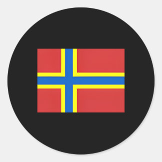 Vlag van Orkney Islands Schotse eilanden Ronde Sticker