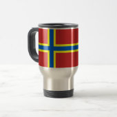 Vlag van Orkney Travel Mug Reisbeker (Voorkant links)