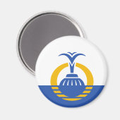 Vlag van Orlando, Florida Magneet (Voorkant / Achterkant)