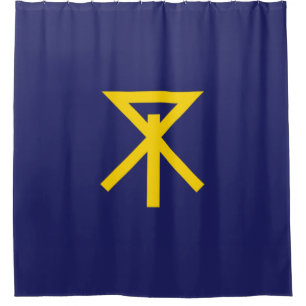 Vlag van Osaka (Japan) Douchegordijn