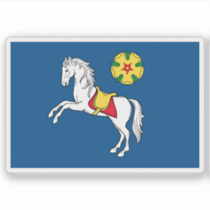 Vlag van Ostrava, Tsjechië Sticker