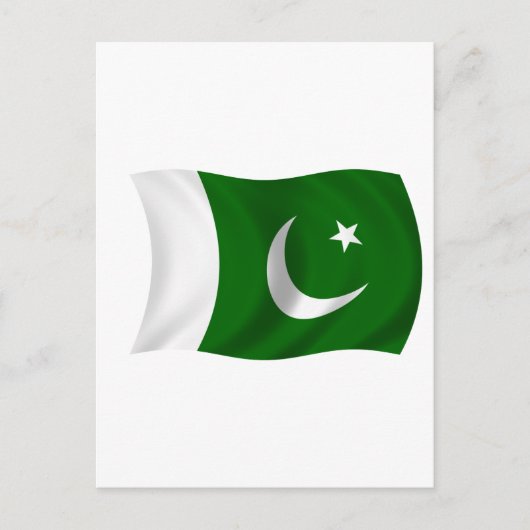 vlag van Pakistan Briefkaart (Voorkant)